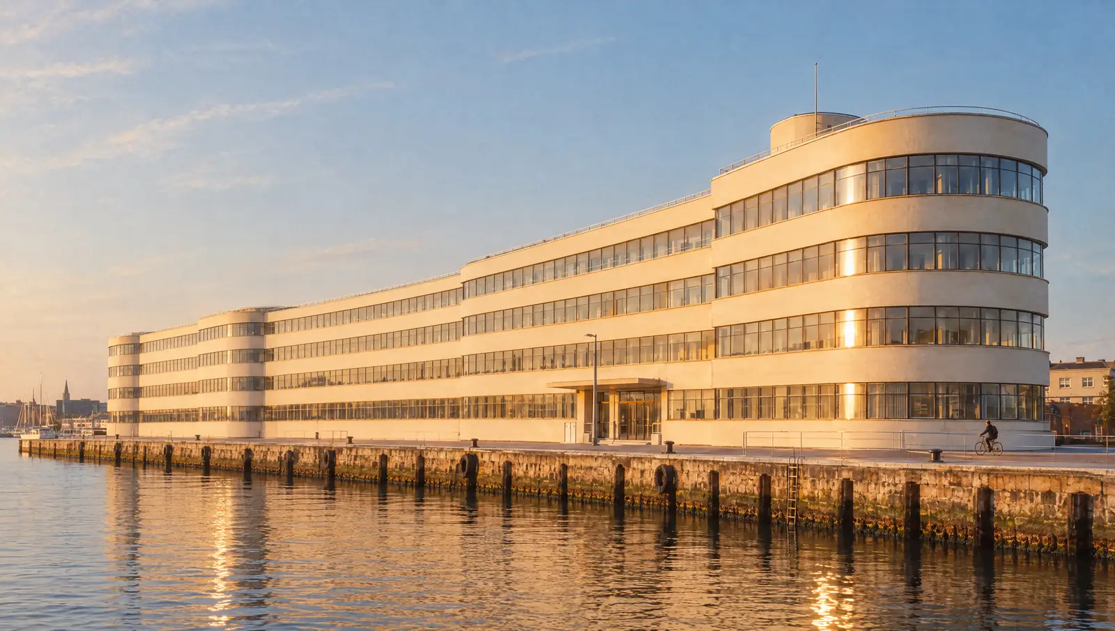 Extended along the quay at Nordhavn
